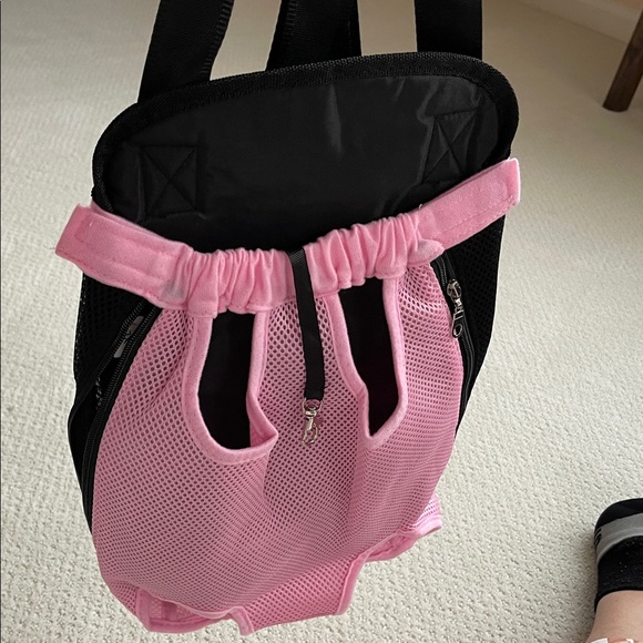 Pink and Black Pet Carrier Backpack - Picture 6 of 7